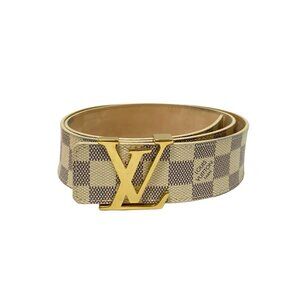 LOUIS VUITTON Santuur Initial Damier Azur Damier Belt bran-406-090625